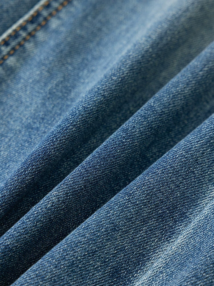 Stretchy Slim-Fit Flared Denim Pants - Image 6